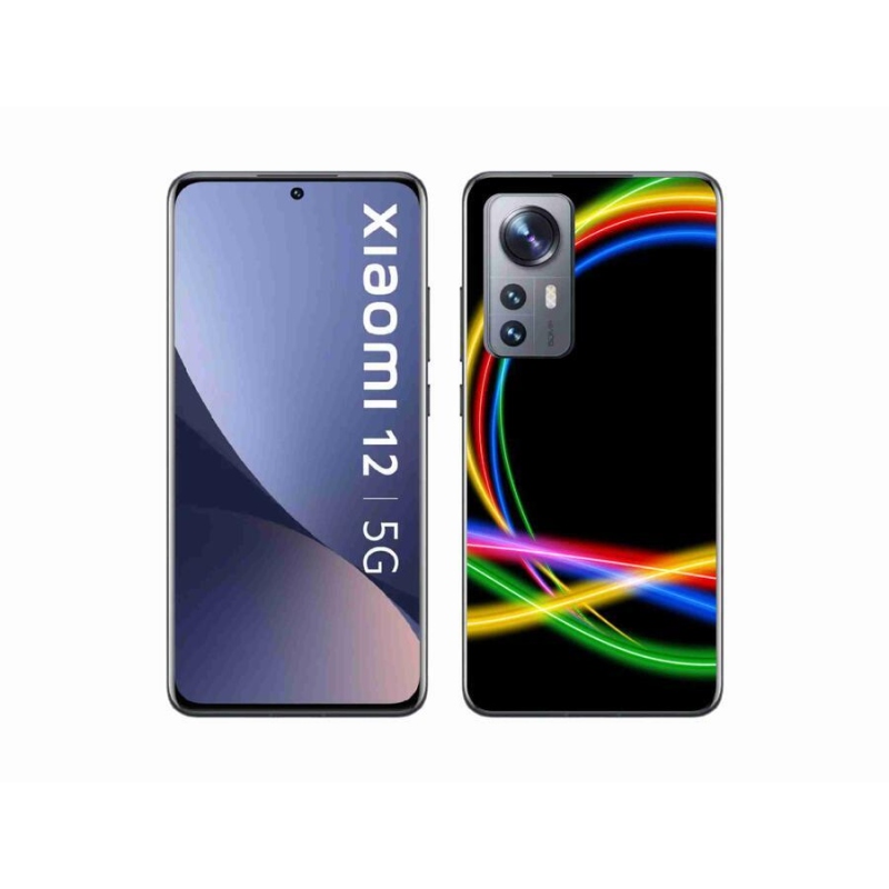 Gél tok mmCase a Xiaomi 12X készülékhez - neon körök
