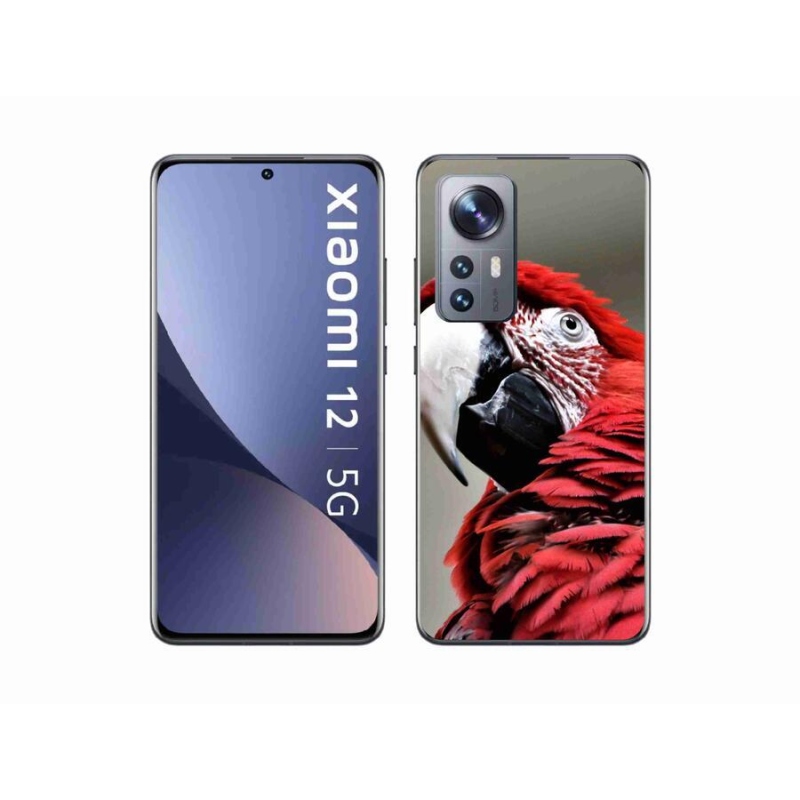 Gél tok mmCase a Xiaomi 12X-hez - papagáj ara piros