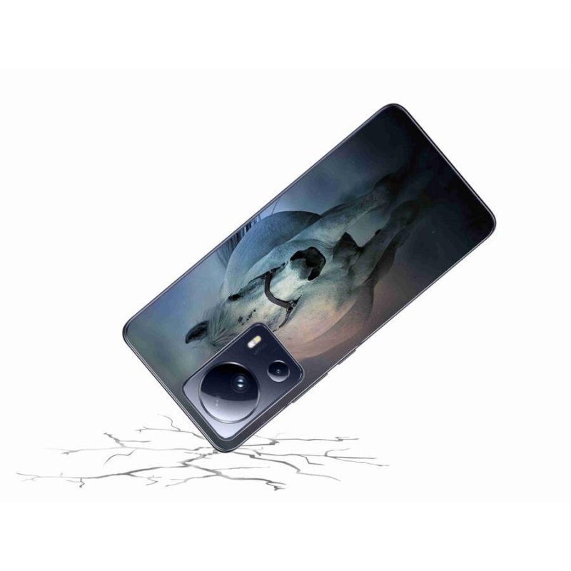 Gél tok mmCase a Xiaomi 13 Lite-hoz - futó fehér ló
