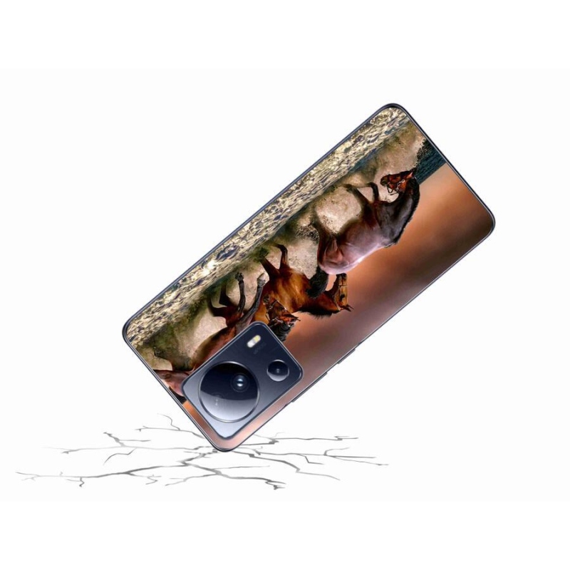 Gél tok mmCase a Xiaomi 13 Lite-hoz - lovak 1