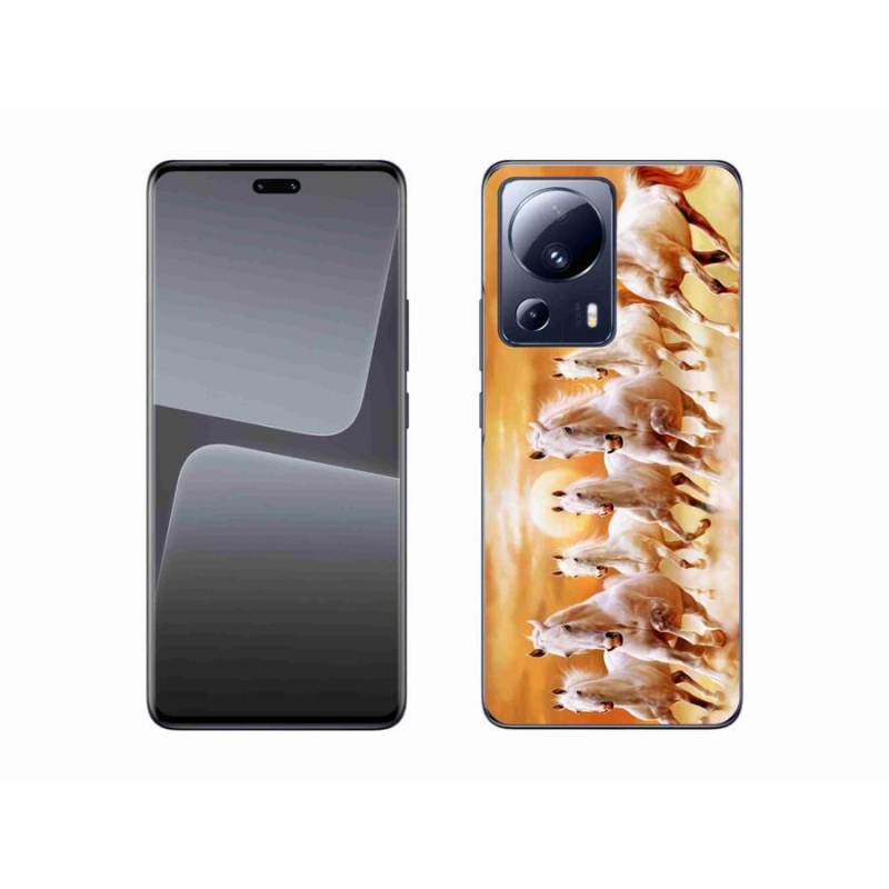 Gél tok mmCase a Xiaomi 13 Lite készülékhez - lovak 2
