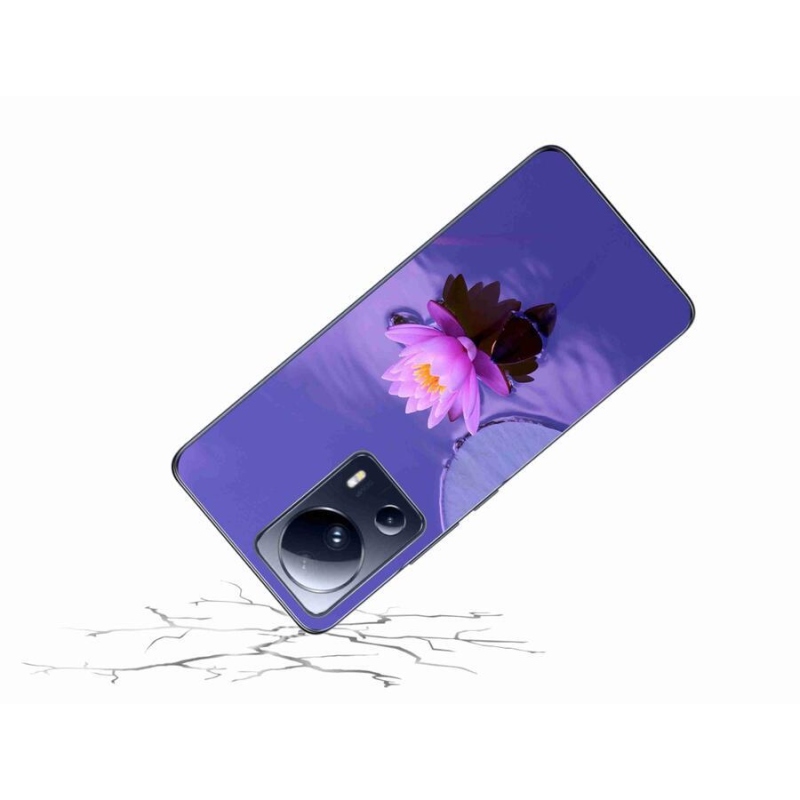Gél tok mmCase a Xiaomi 13 Lite-hoz - virág a felületen