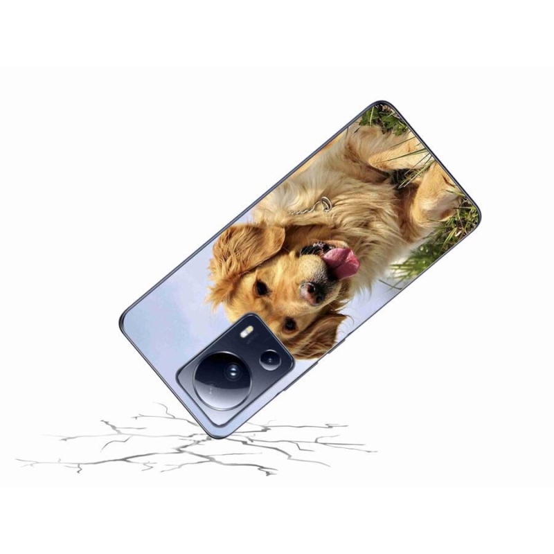 Gél tok mmCase a Xiaomi 13 Lite számára - arany retriever