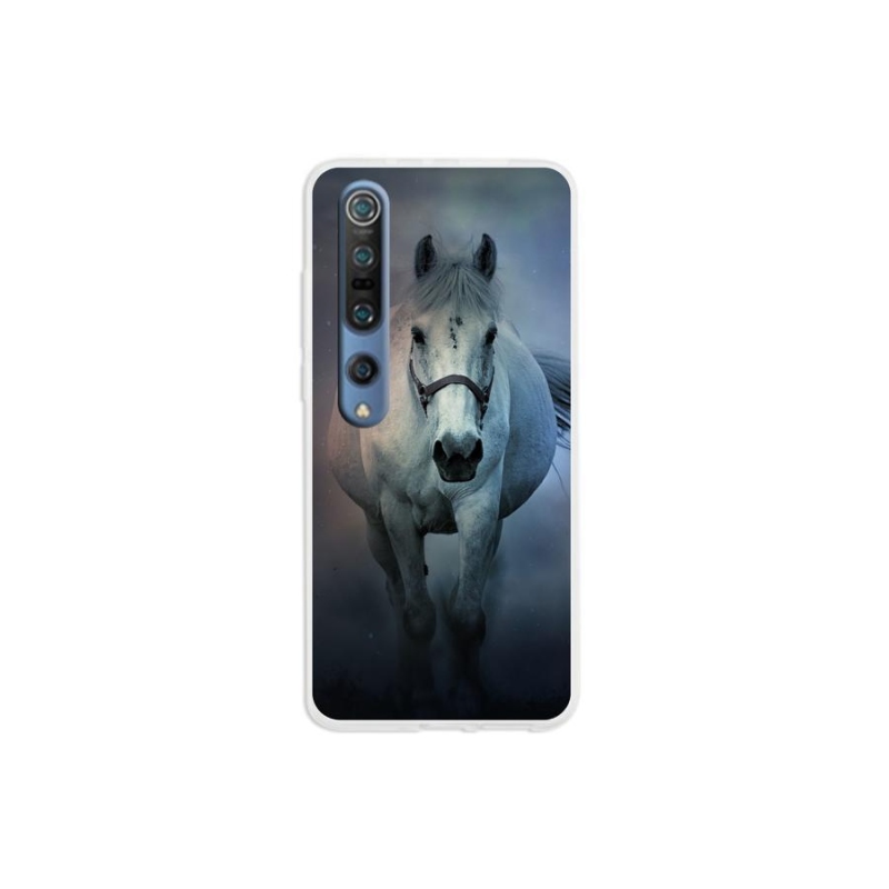 Gél tok mmCase a Xiaomi Mi 10 számára - futó fehér ló