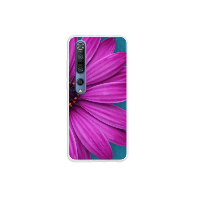 Gél tok mmCase a Xiaomi Mi 10 készülékhez - lila százszorszép