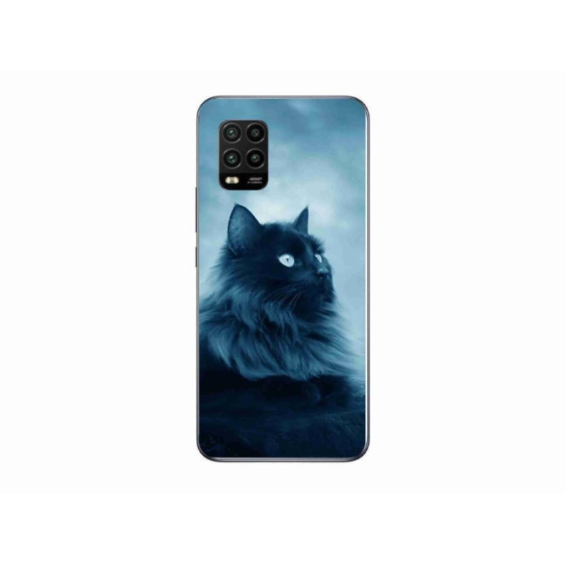 Gél tok mmCase a Xiaomi Mi 10 Lite készülékhez - fekete macska 1