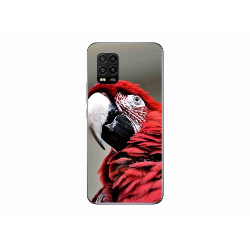 Gél tok mmCase a Xiaomi Mi 10 Lite készülékhez - papagáj ara piros