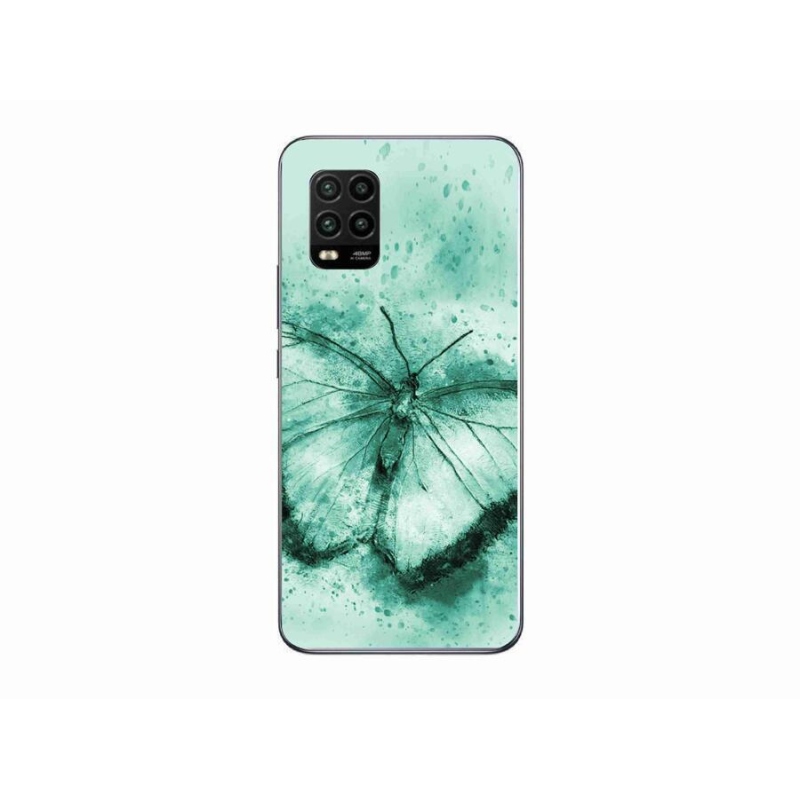 Gél tok mmCase a Xiaomi Mi 10 Lite készülékhez - zöld pillangó