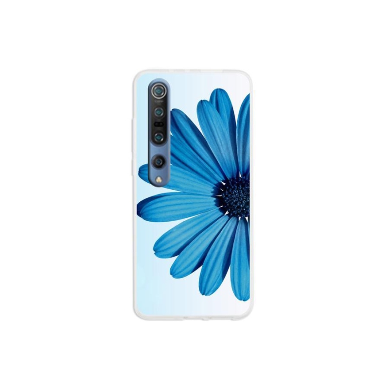 Gél tok mmCase a Xiaomi Mi 10 készülékhez - kék margaréta