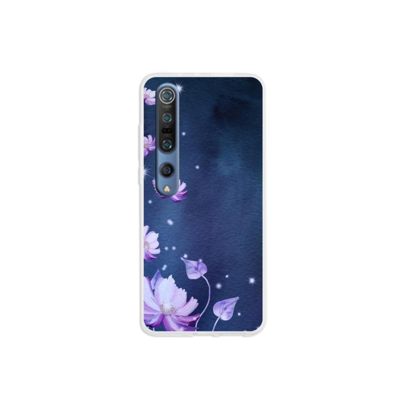 Gél tok mmCase a Xiaomi Mi 10 készülékhez - hulló virágok