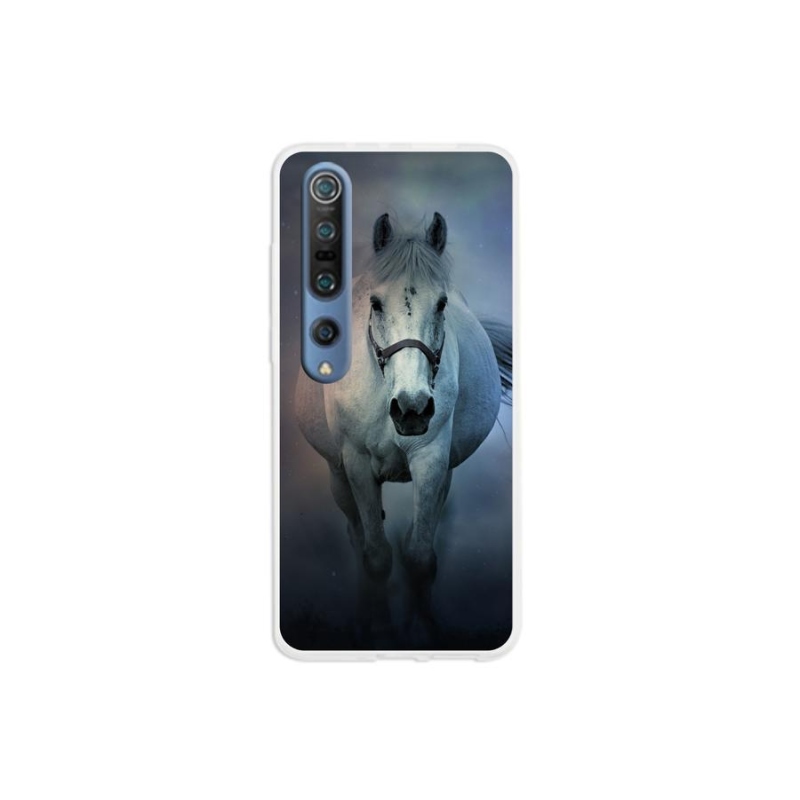 Gél tok mmCase a Xiaomi Mi 10 Pro számára - futó fehér ló
