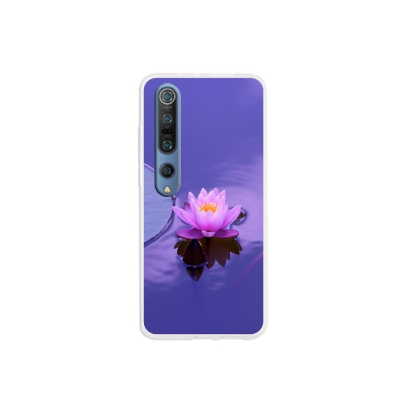 Gél tok mmCase a Xiaomi Mi 10 Pro számára - virág a felületen
