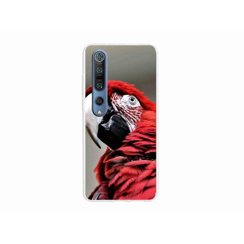 Gél tok mmCase a Xiaomi Mi 10 Pro készülékhez - papagáj ara piros