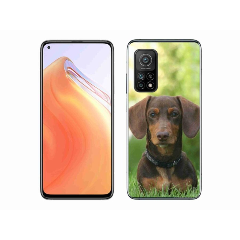 Gél tok mmCase a Xiaomi Mi 10T 5G-hez - barna tacskó