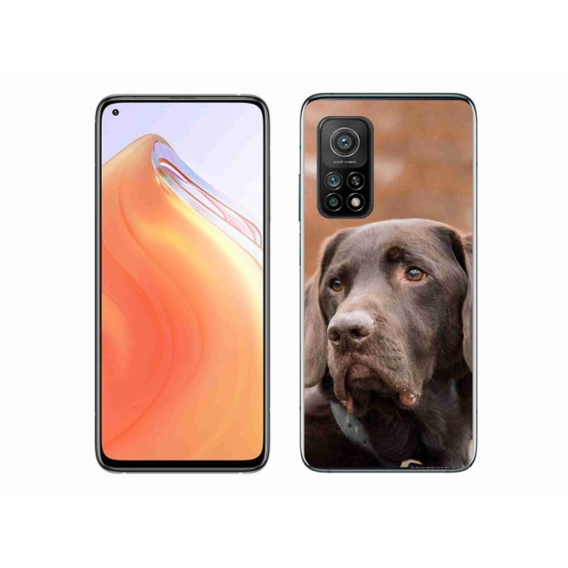 Gél tok mmCase a Xiaomi Mi 10T 5G-hez - barna labrador