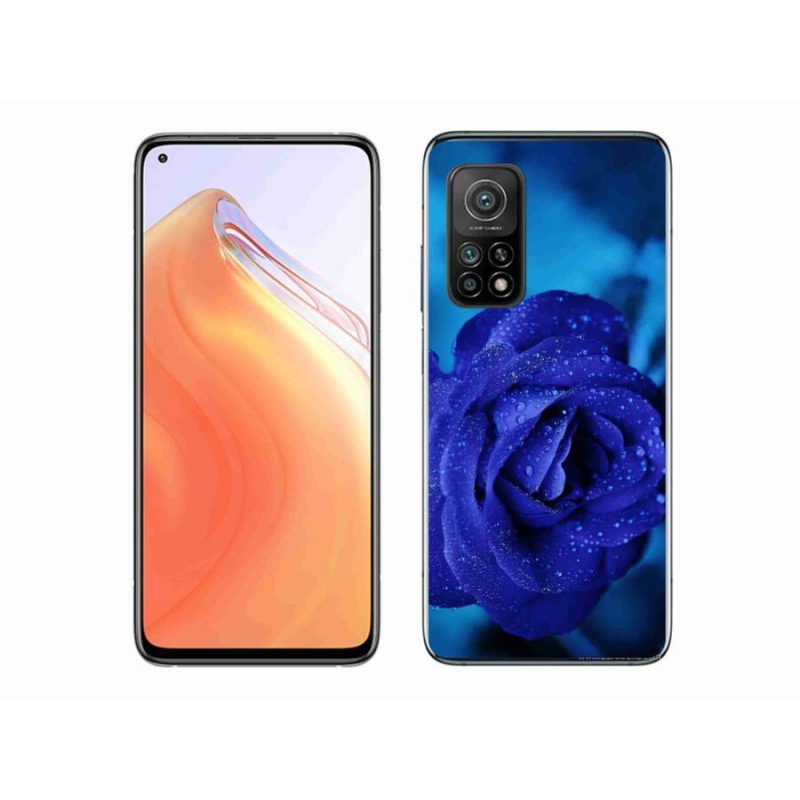Gél tok mmCase a Xiaomi Mi 10T 5G-hez - kék rózsa