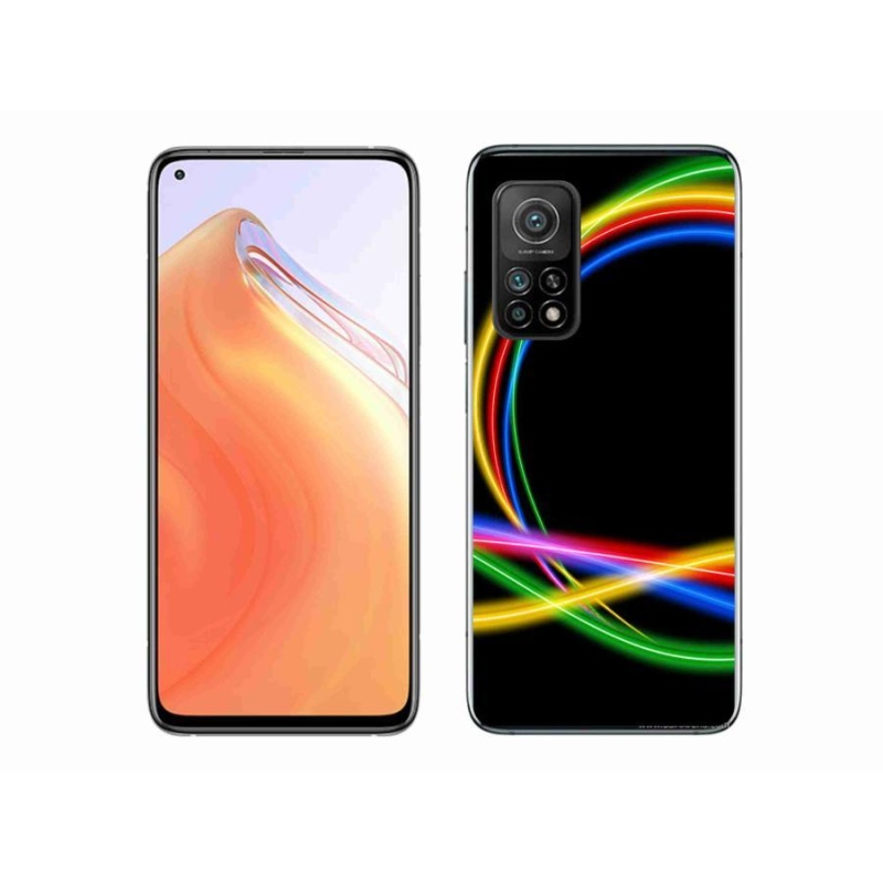 Gél tok mmCase a Xiaomi Mi 10T 5G számára - neon körök
