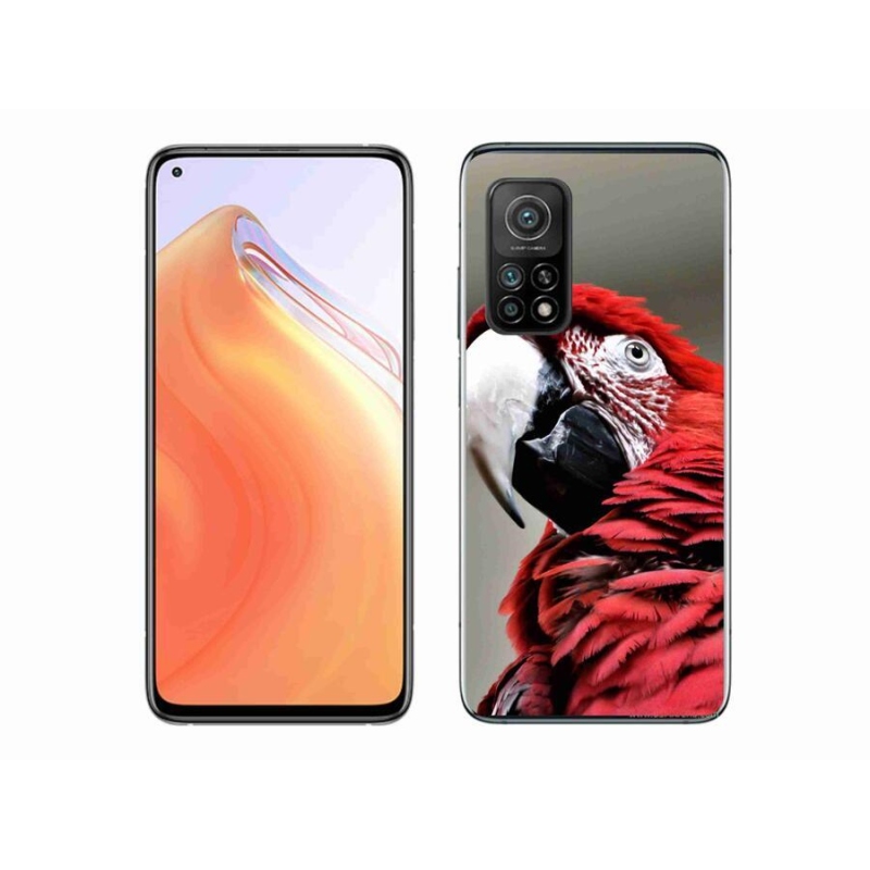 Gél tok mmCase a Xiaomi Mi 10T 5G-hez - papagáj ara piros