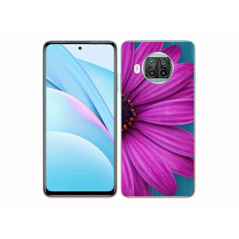 Gél tok mmCase a Xiaomi Mi 10T Lite 5G-hez - lila margaréta