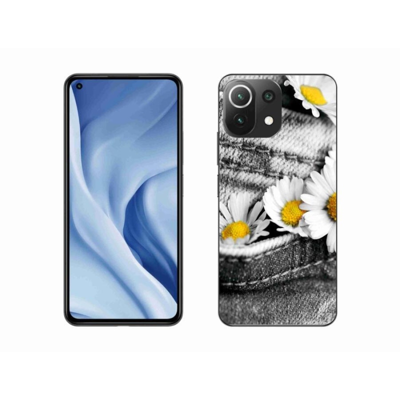 Gél tok mmCase a Xiaomi Mi 11 Lite 4G/5G készülékhez - százszorszépek
