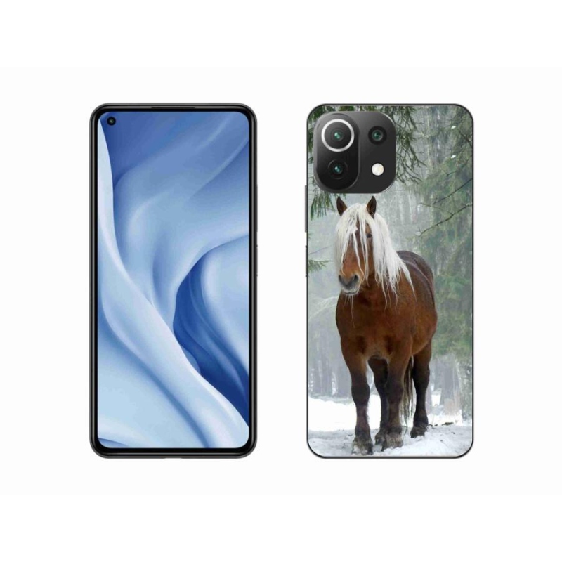 Gél tok mmCase a Xiaomi Mi 11 Lite 4G/5G számára - ló az erdőben