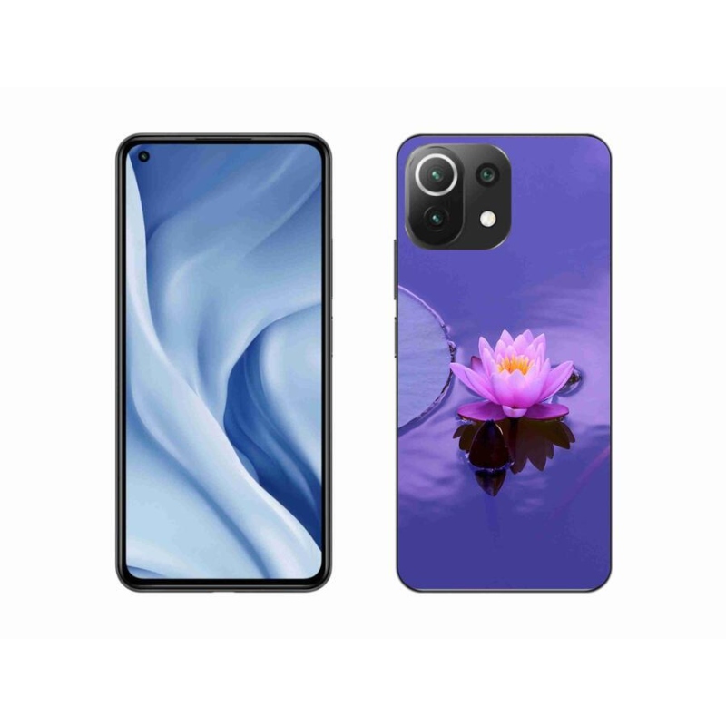 Gél tok mmCase a Xiaomi Mi 11 Lite 4G/5G-hez - virág a felületen