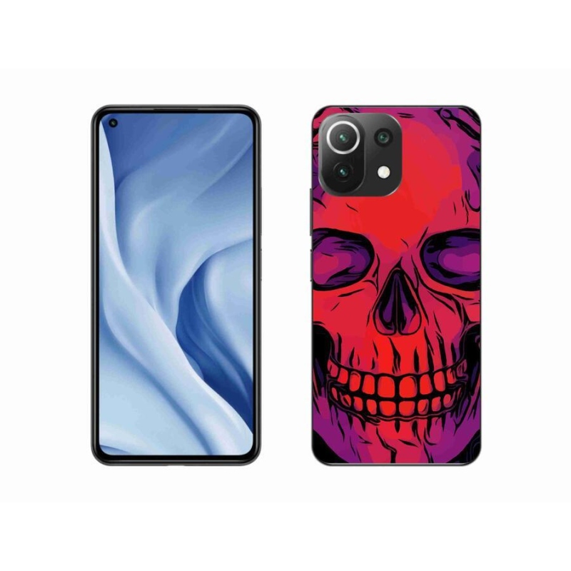Gél tok mmCase a Xiaomi Mi 11 Lite 4G/5G számára - koponya