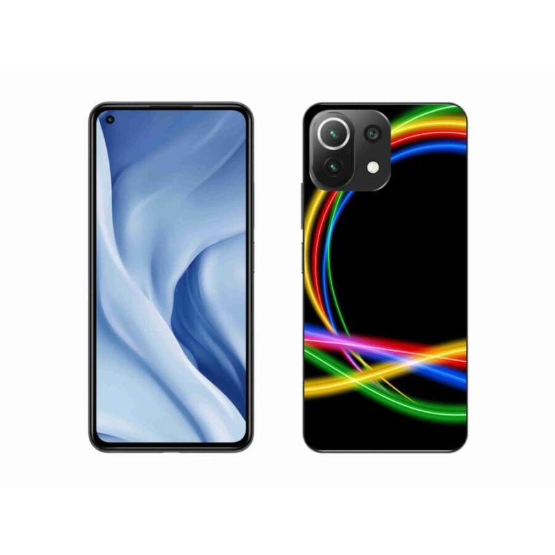 Gél tok mmCase a Xiaomi Mi 11 Lite 4G/5G készülékhez - neon körök