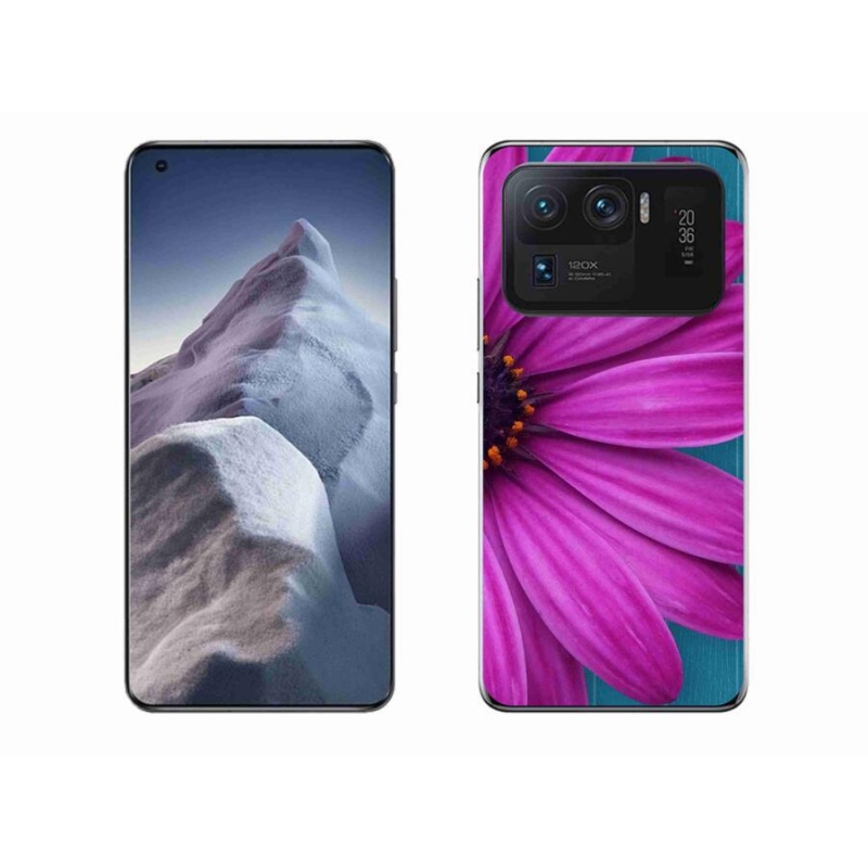 Gél tok mmCase a Xiaomi Mi 11 Ultra készülékhez - lila margaréta