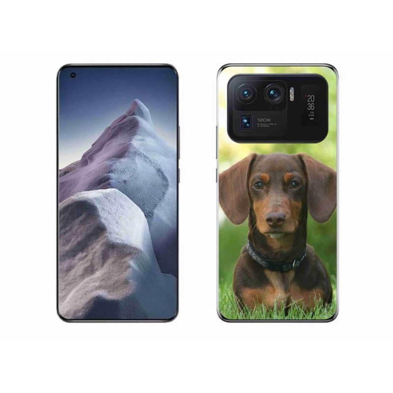 Gél tok mmCase a Xiaomi Mi 11 Ultra készülékhez - barna tacskó