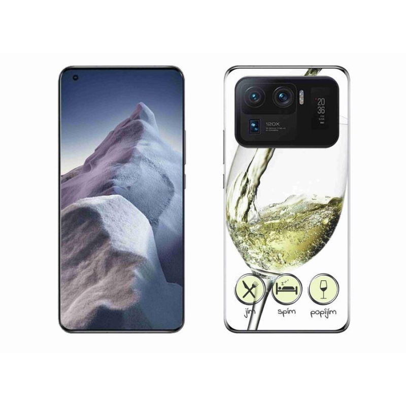 Gél tok mmCase a Xiaomi Mi 11 Ultra készülékhez - borospohár fehér