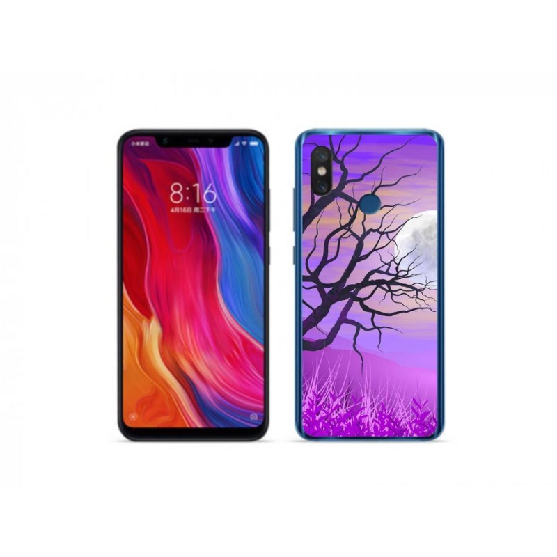 Gél tok mmCase a Xiaomi Mi 8-hoz - rajzfilmes kidőlt fa