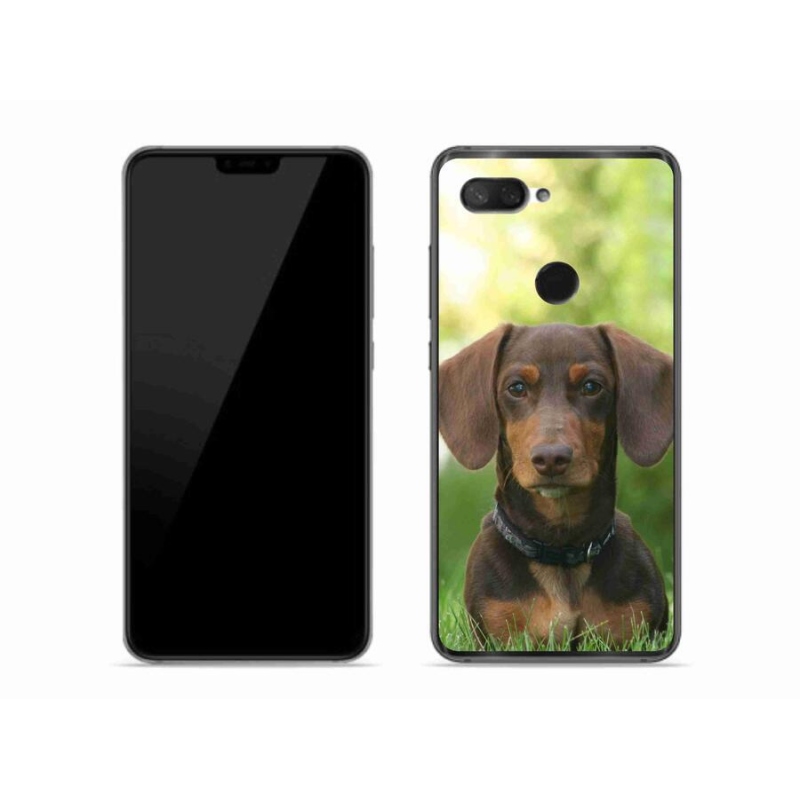 Gél tok mmCase a Xiaomi Mi 8 Lite készülékhez - barna tacskó
