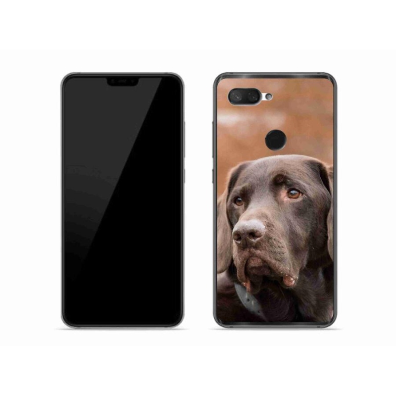 Gél tok mmCase a Xiaomi Mi 8 Lite készülékhez - barna labrador