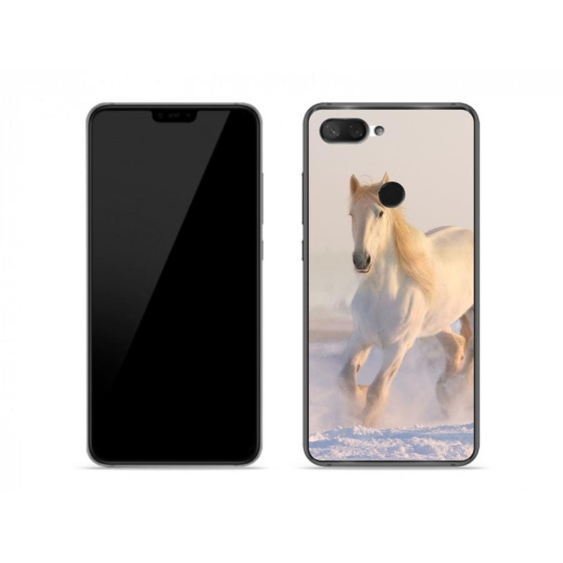 Gél tok mmCase a Xiaomi Mi 8 Lite számára - ló a hóban