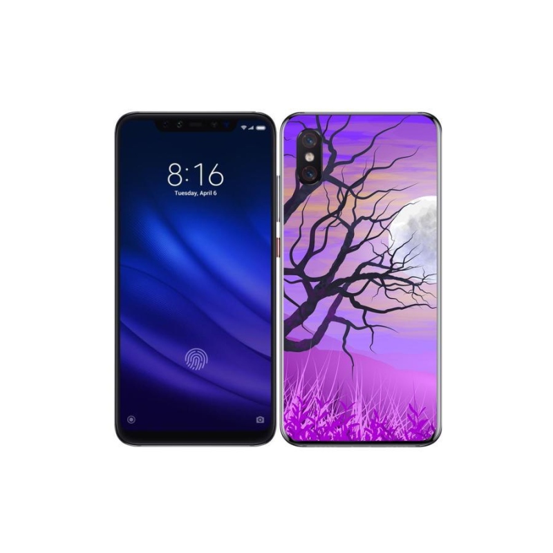 Gél tok mmCase a Xiaomi Mi 8 Pro számára - rajzfilmes kidőlt fa