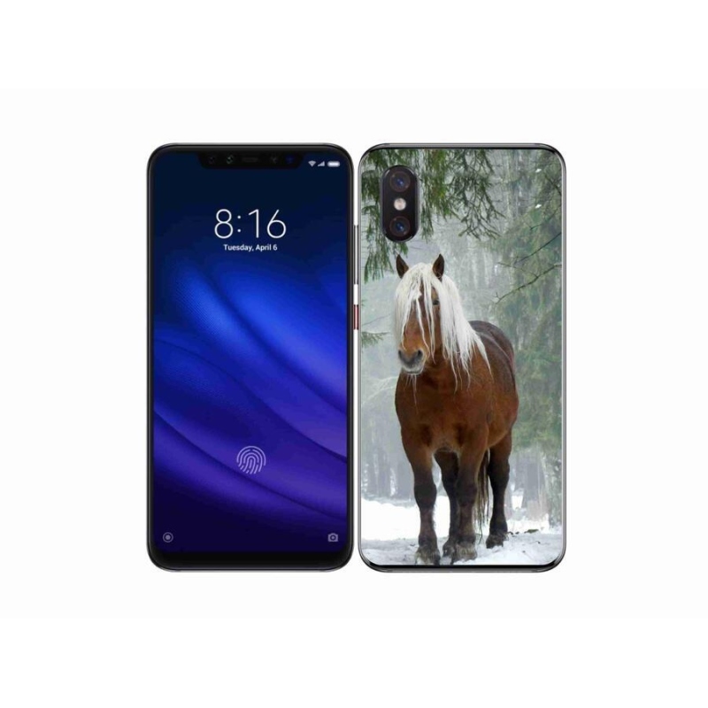 Gél tok mmCase a Xiaomi Mi 8 Pro számára - ló az erdőben