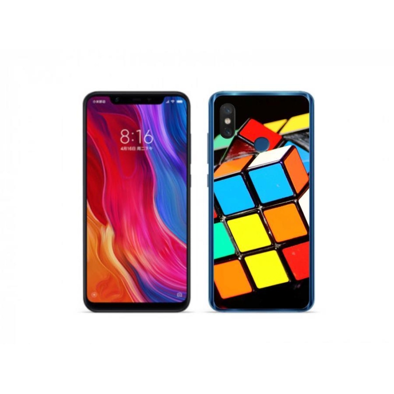 Gél tok mmCase a Xiaomi Mi 8-hoz - Rubik-kocka