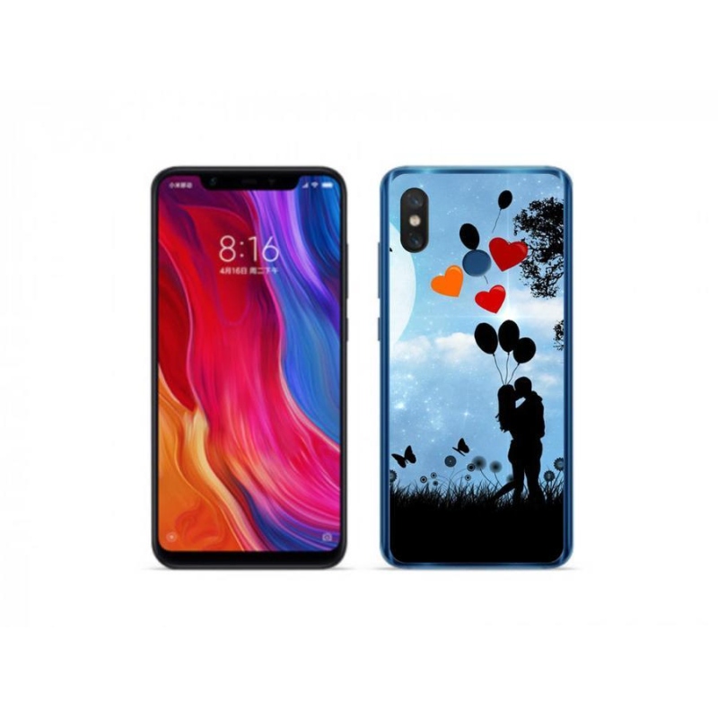Gél tok mmCase a Xiaomi Mi 8-hoz - szerelmespár