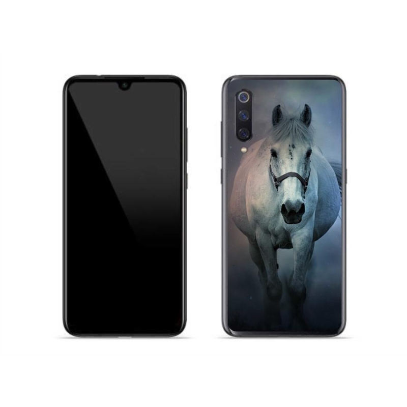 Gél tok mmCase a Xiaomi Mi 9-hez - futó fehér ló