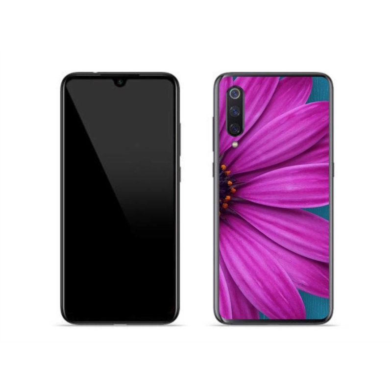 Gél tok mmCase a Xiaomi Mi 9-hez - lila százszorszép