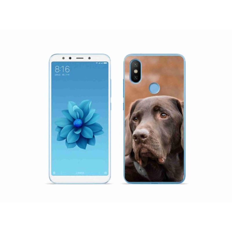 Gél tok mmCase a Xiaomi Mi A2 készülékhez - barna labrador