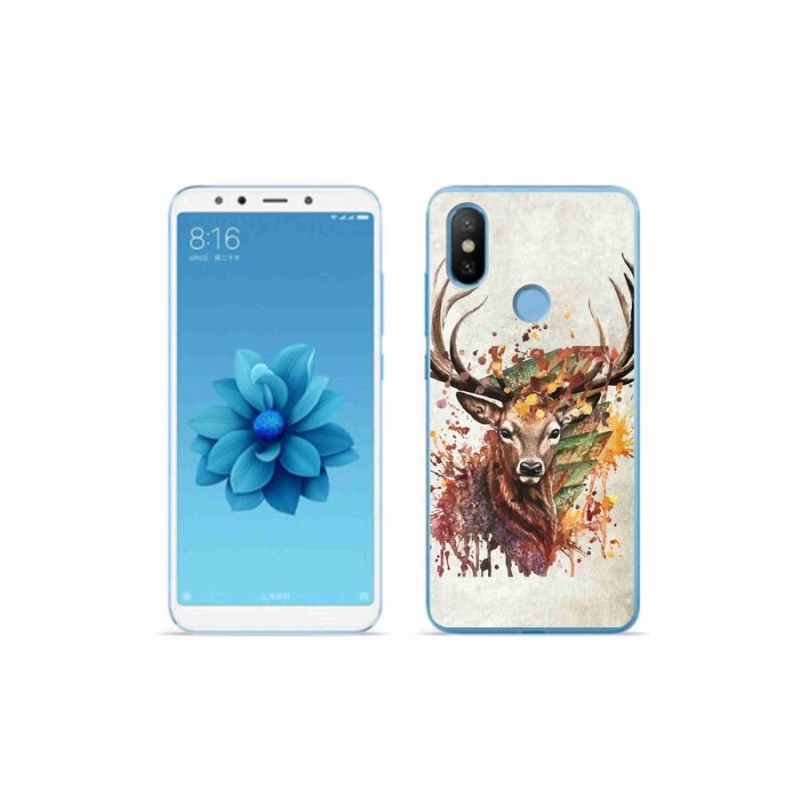 Gél tok mmCase a Xiaomi Mi A2-hez - szarvas 1