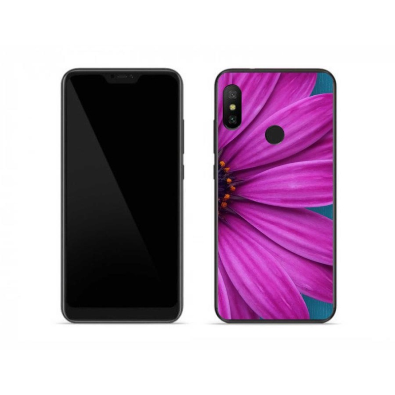 Gél tok mmCase a Xiaomi Mi A2 Lite készülékhez - lila százszorszép
