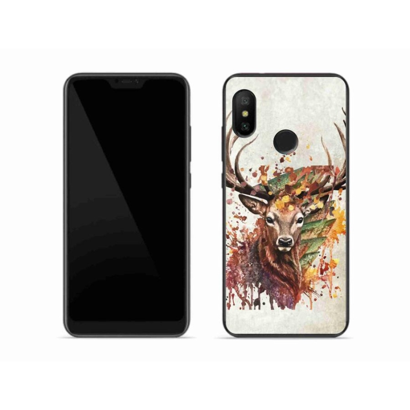 Gél tok mmCase a Xiaomi Mi A2 Lite készülékhez - szarvas 1