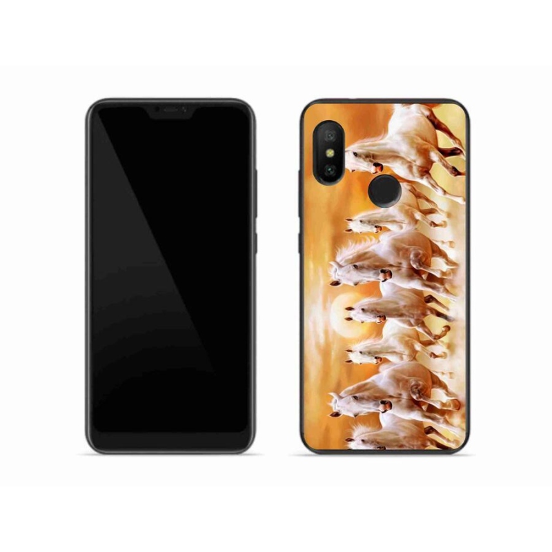 Gél tok mmCase a Xiaomi Mi A2 Lite készülékhez - lovak 2