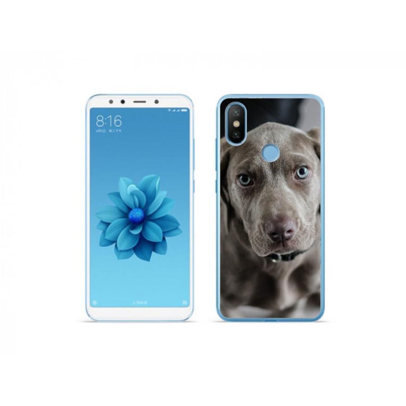 Gélhüvely mmCase a Xiaomi Mi A2 mobiltelefonhoz - výmarský ohař