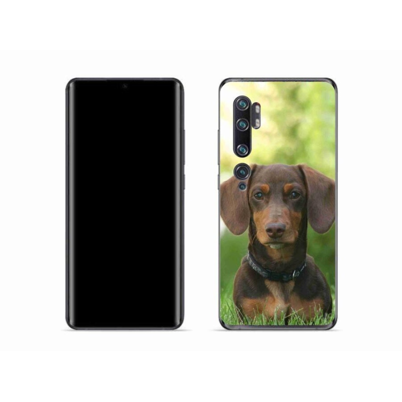 Gél tok mmCase a Xiaomi Mi Note 10 készülékhez - barna tacskó