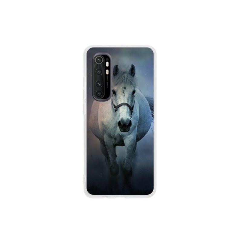 Gél tok mmCase a Xiaomi Mi Note 10 Lite készülékhez - futó fehér ló