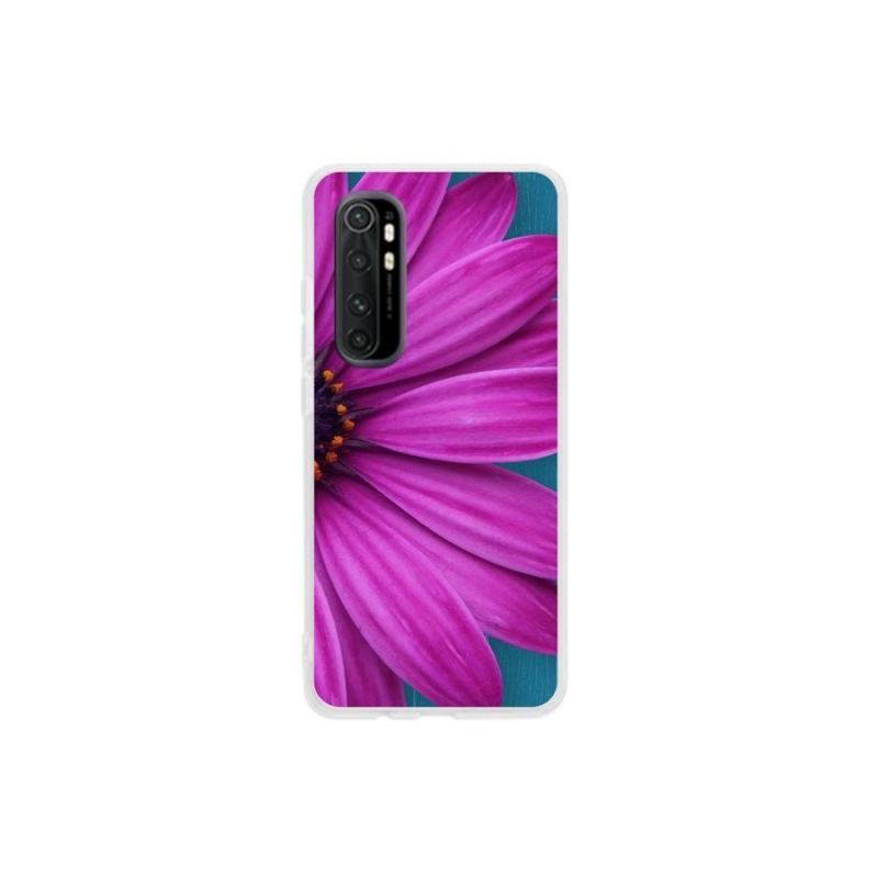 Gél tok mmCase a Xiaomi Mi Note 10 Lite készülékhez - lila margaréta